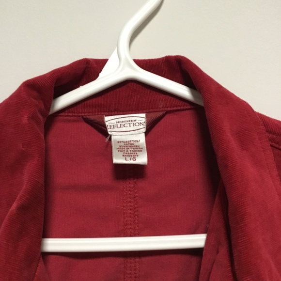 Northern Reflections Red Corduroy Blazer - Picture 2 of 2